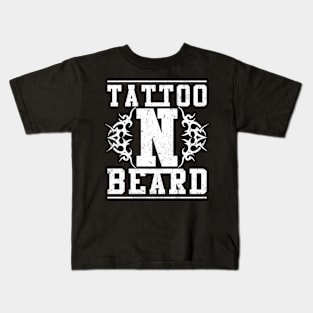 tattoo and beard cool new design Kids T-Shirt